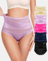 High-Waist Tummy Control Seamless Shaping Panties (5 Pack)