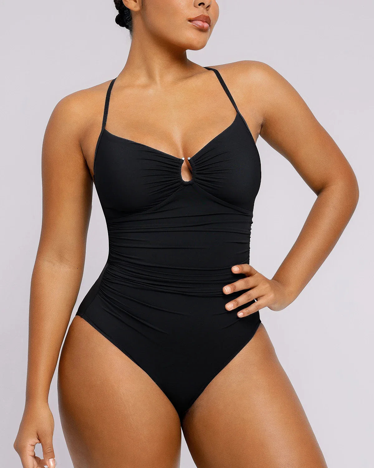 U-Ring Sculpt Slimming One Piece Swimsuit