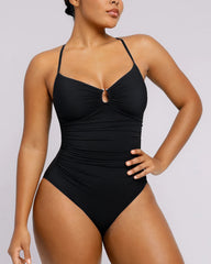 U-Ring Sculpt Slimming One Piece Swimsuit