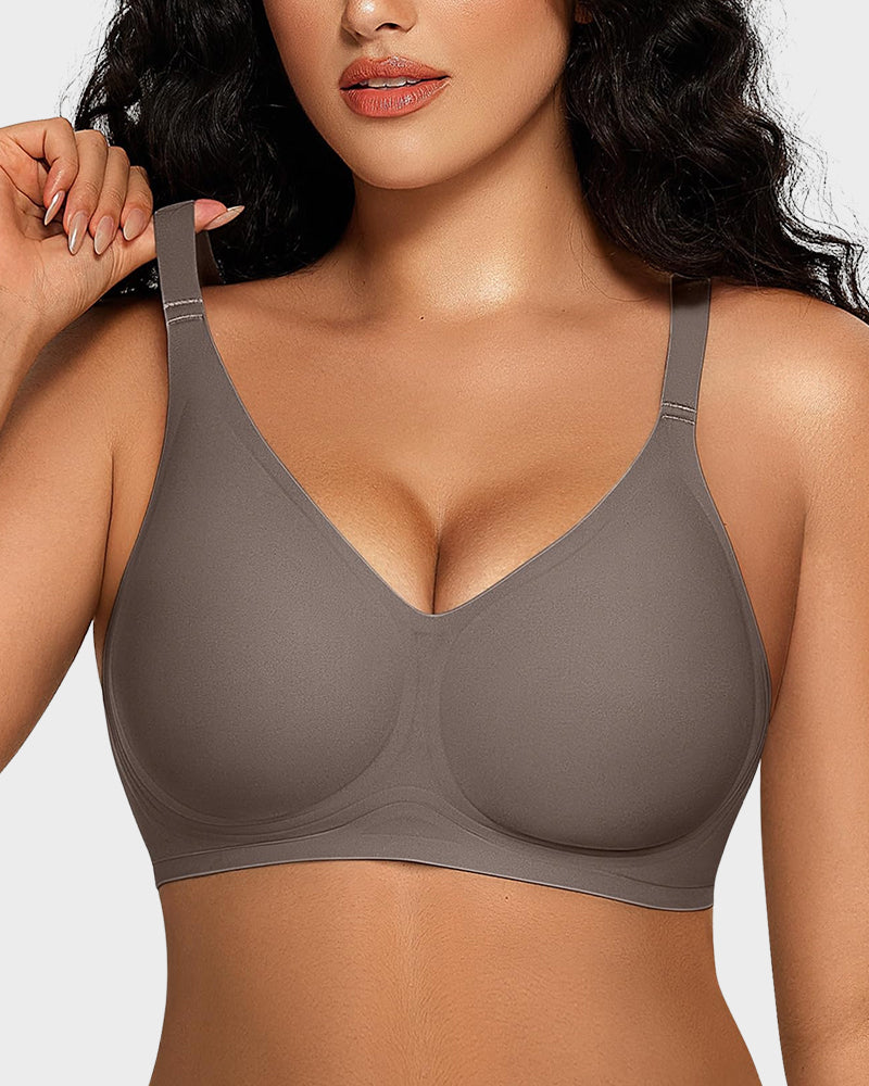 Women Comfortable Push Up Wireless Seamless Full Coverage Jelly Bra