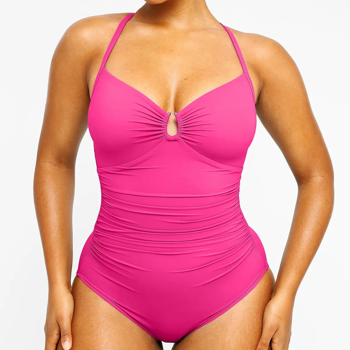 U-Ring Sculpt Slimming One Piece Swimsuit