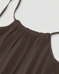 Elegant Sleeveless Long Dress, Ladies Sleepwear for Indoor Wear