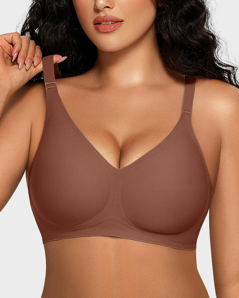 Women Comfortable Push Up Wireless Seamless Full Coverage Jelly Bra